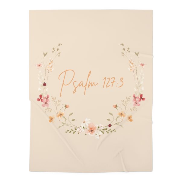 Psalms 127:3 Blessed Baby Swaddle Blanket - Image 2